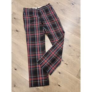 Vintage Brook & Taylor Tartan Plaid Wool Blend Pants Men’s 34 (32x32) 1970’s